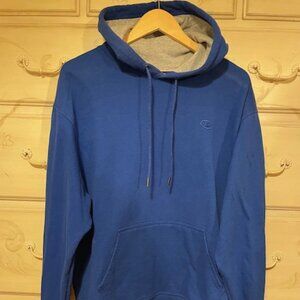 Champion Men's Lined Hoodie in royal blue- size large